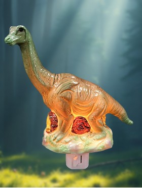 Porcelain Sauropod Dinosaur Night Light with Gift Box